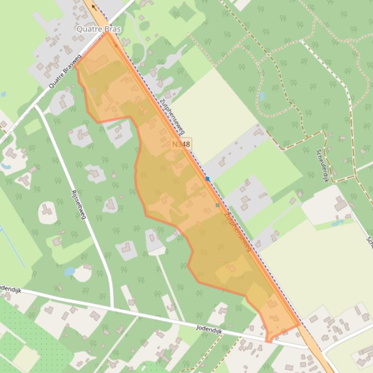 Kaart van postcodegebied 7211ED.