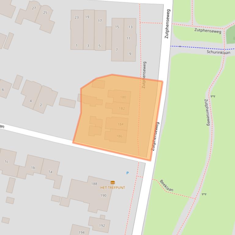 Kaart van postcodegebied 7211EJ.