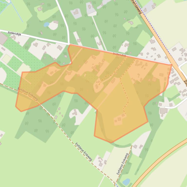 Kaart van postcodegebied 7211EL.