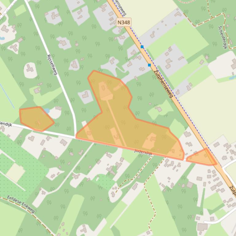 Kaart van postcodegebied 7211EN.