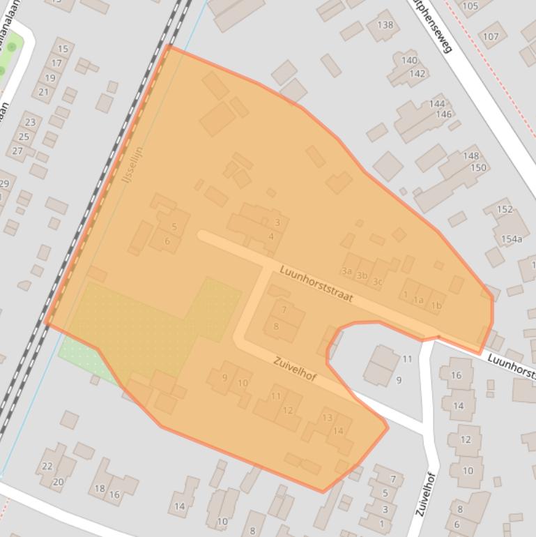 Kaart van postcodegebied 7211EW.
