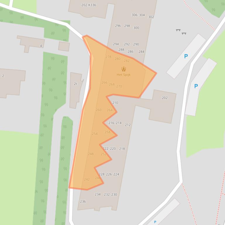 Kaart van postcodegebied 7211EX.