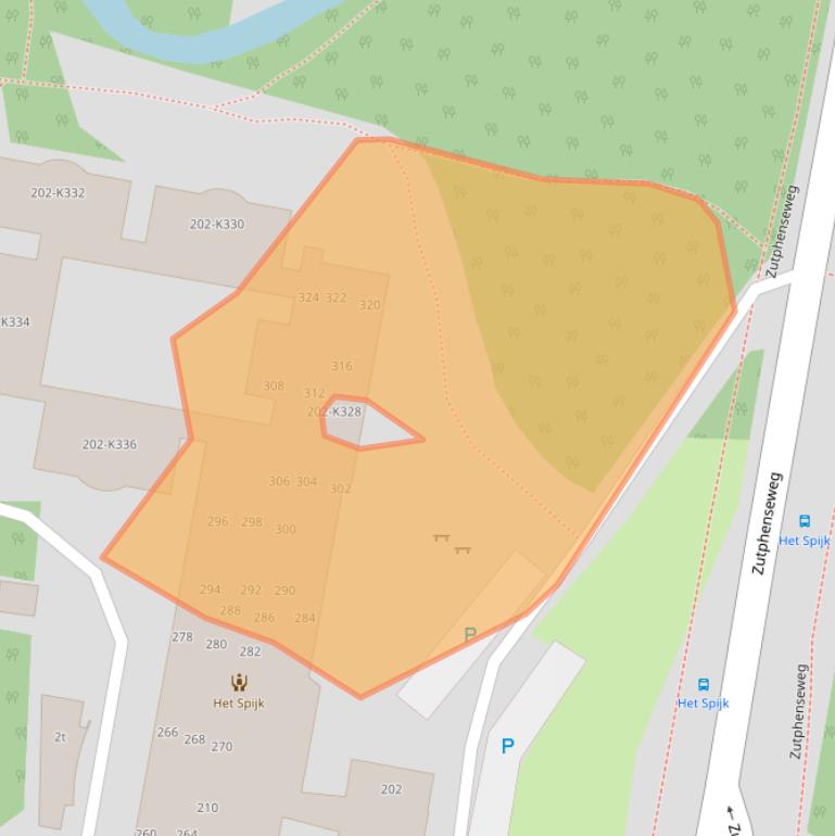 Kaart van postcodegebied 7211EZ.