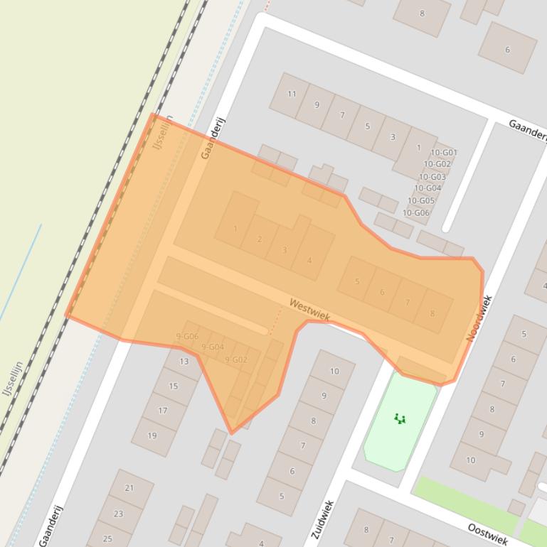 Kaart van postcodegebied 7211GH.