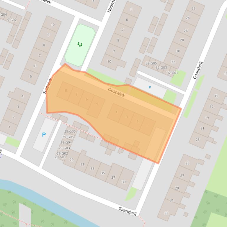 Kaart van postcodegebied 7211GK.