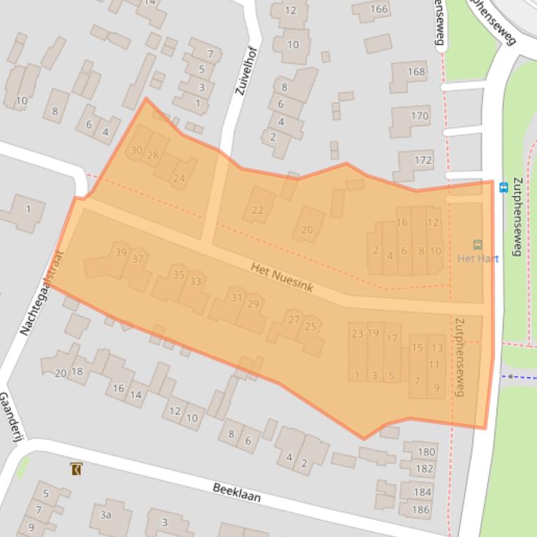 Kaart van postcodegebied 7211GR.