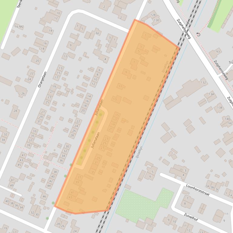 Kaart van postcodegebied 7211GS.