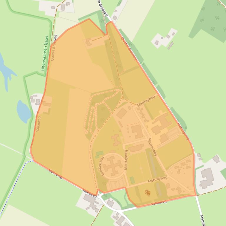 Kaart van postcodegebied 7211LC.