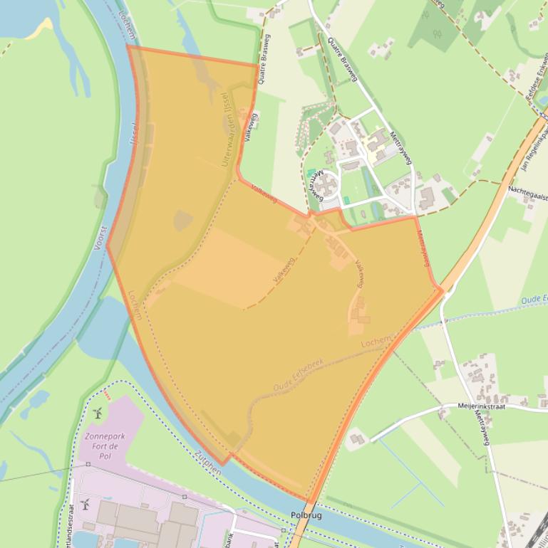 Kaart van postcodegebied 7211LH.