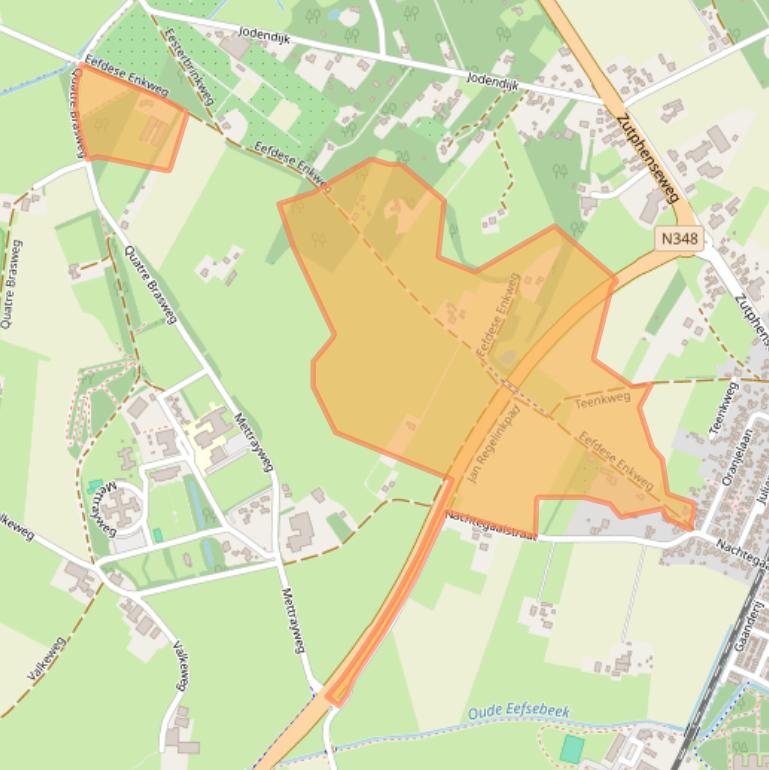 Kaart van postcodegebied 7211LK.