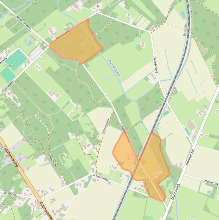 Kaart van postcodegebied 7211LM.