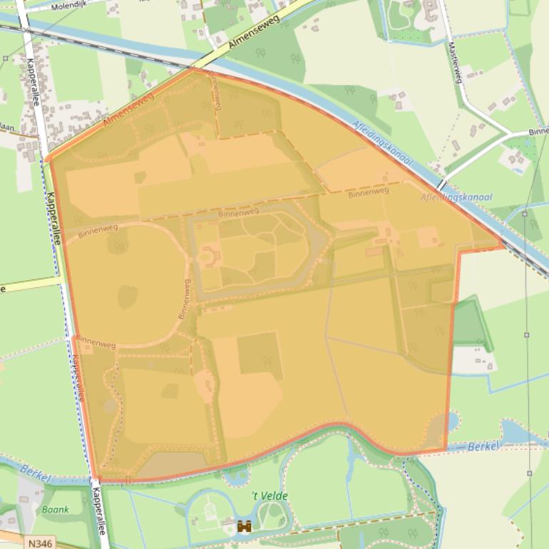 Kaart van postcodegebied 7211MA.