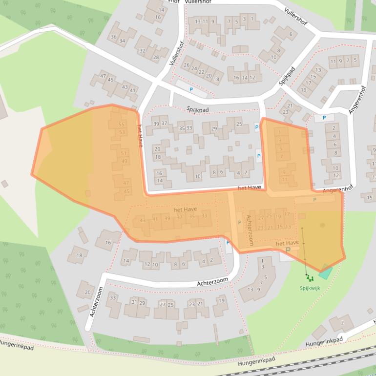 Kaart van postcodegebied 7211NA.