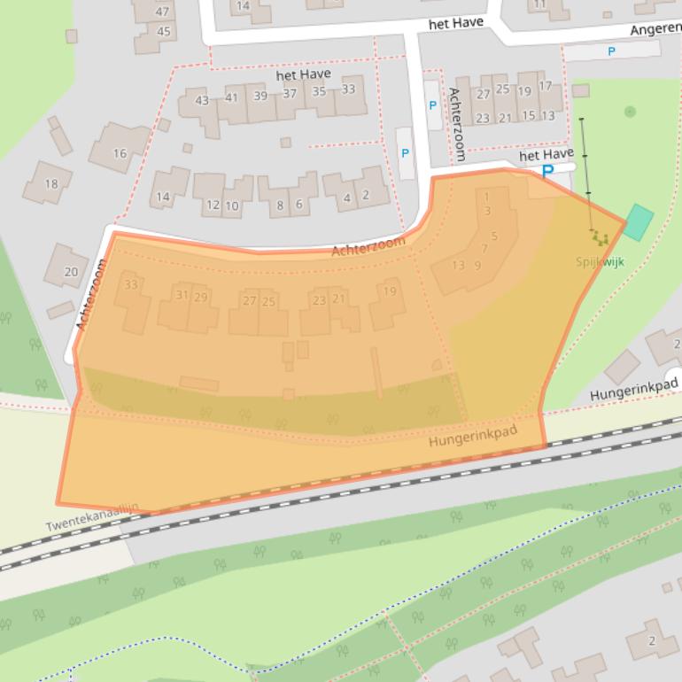 Kaart van postcodegebied 7211NE.