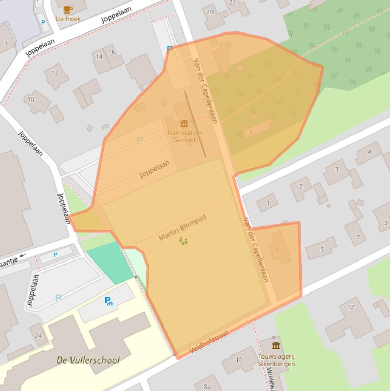 Kaart van postcodegebied 7213AG.