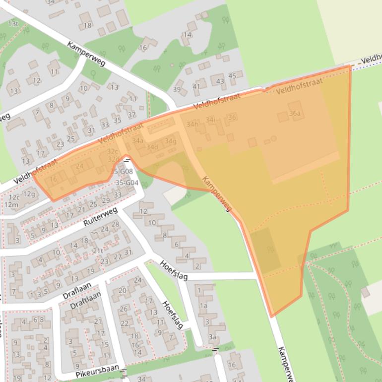 Kaart van postcodegebied 7213AM.
