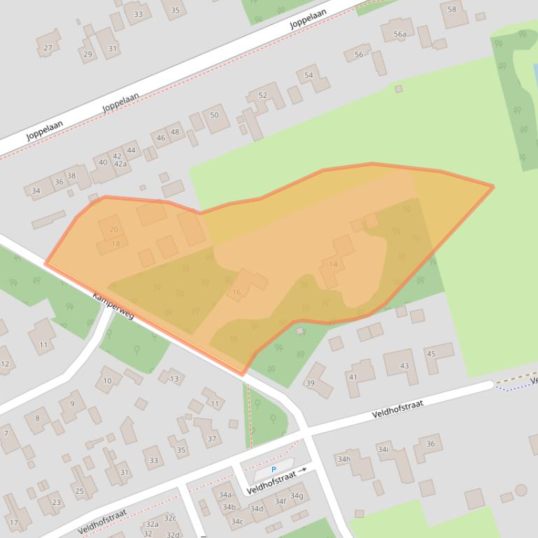 Kaart van postcodegebied 7213AT.