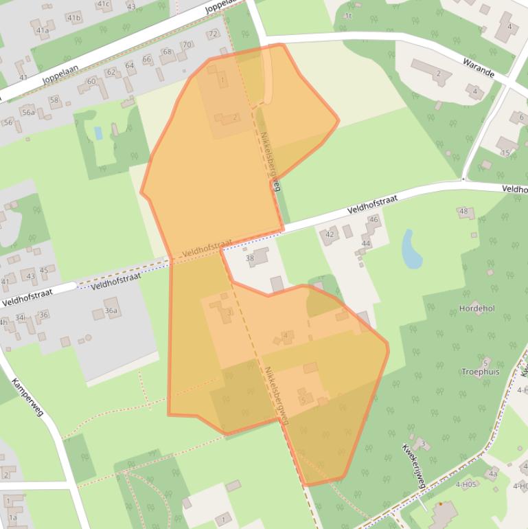 Kaart van postcodegebied 7213AV.