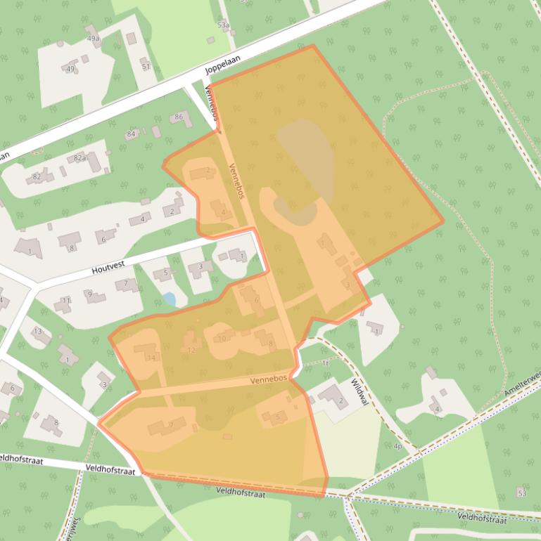 Kaart van postcodegebied 7213BG.