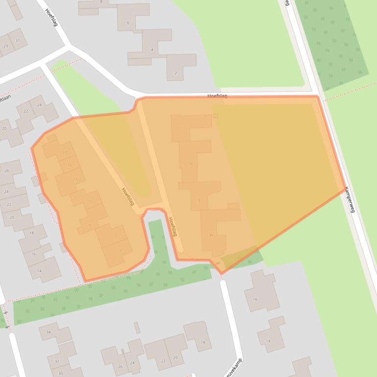 Kaart van postcodegebied 7213BV.