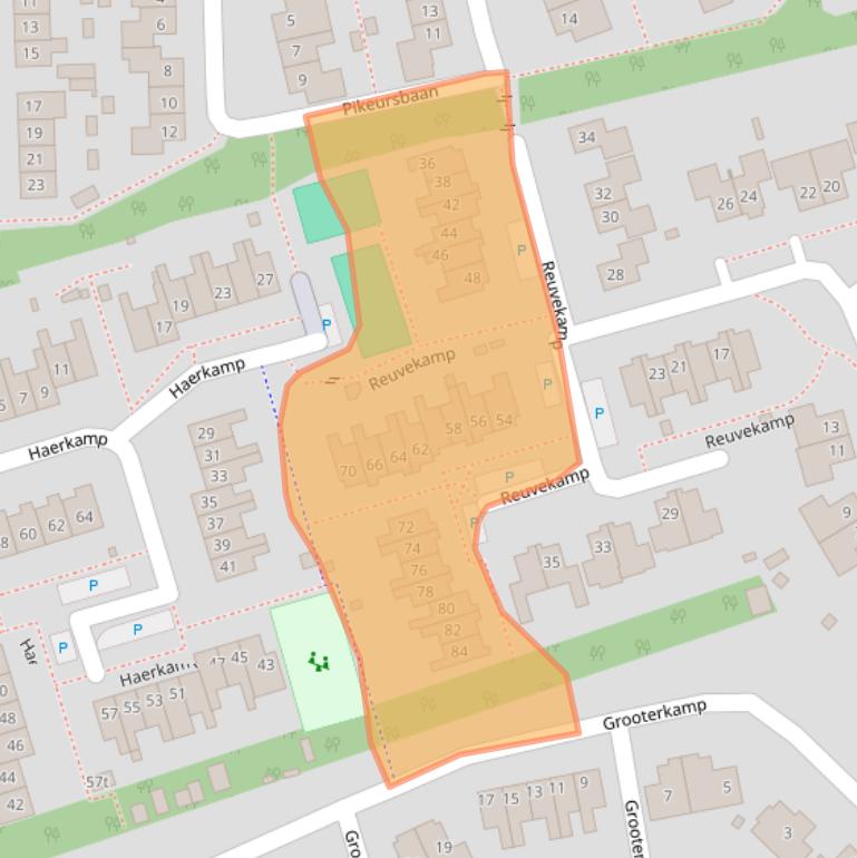 Kaart van postcodegebied 7213CG.