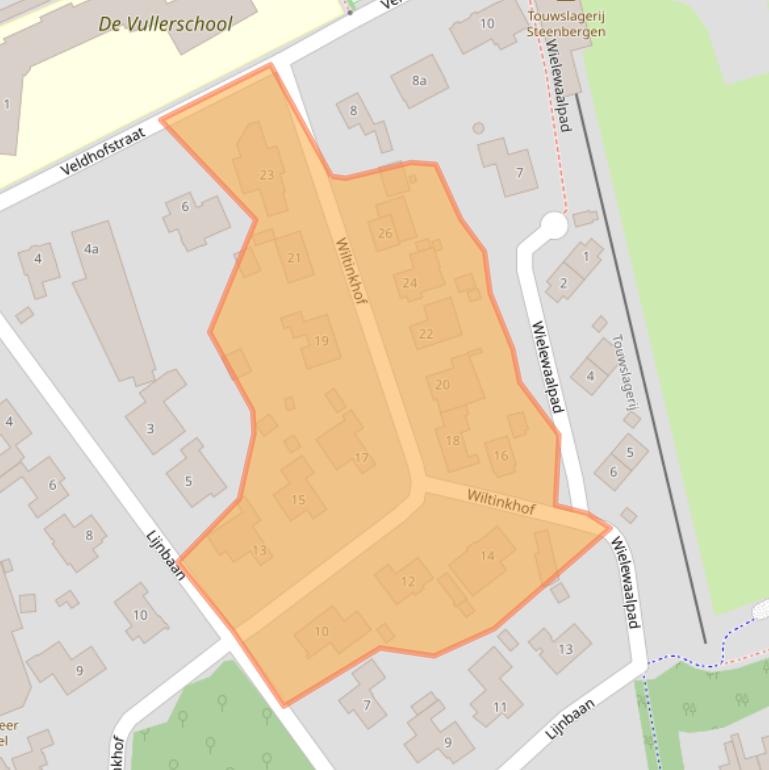 Kaart van postcodegebied 7213CK.