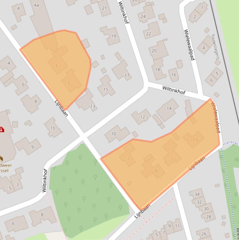 Kaart van postcodegebied 7213CL.