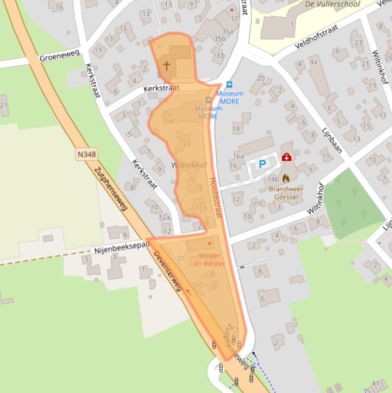 Kaart van postcodegebied 7213CN.