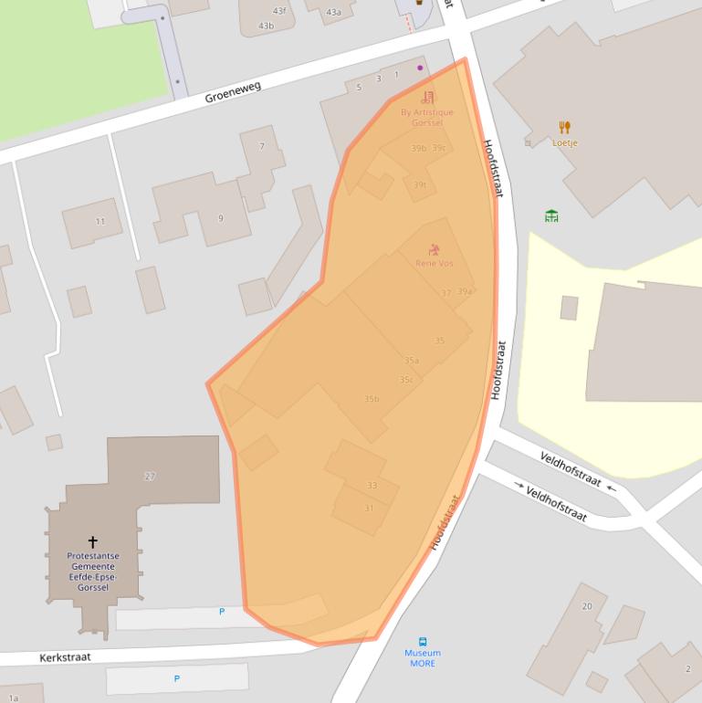 Kaart van postcodegebied 7213CP.