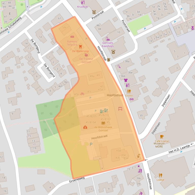 Kaart van postcodegebied 7213CR.