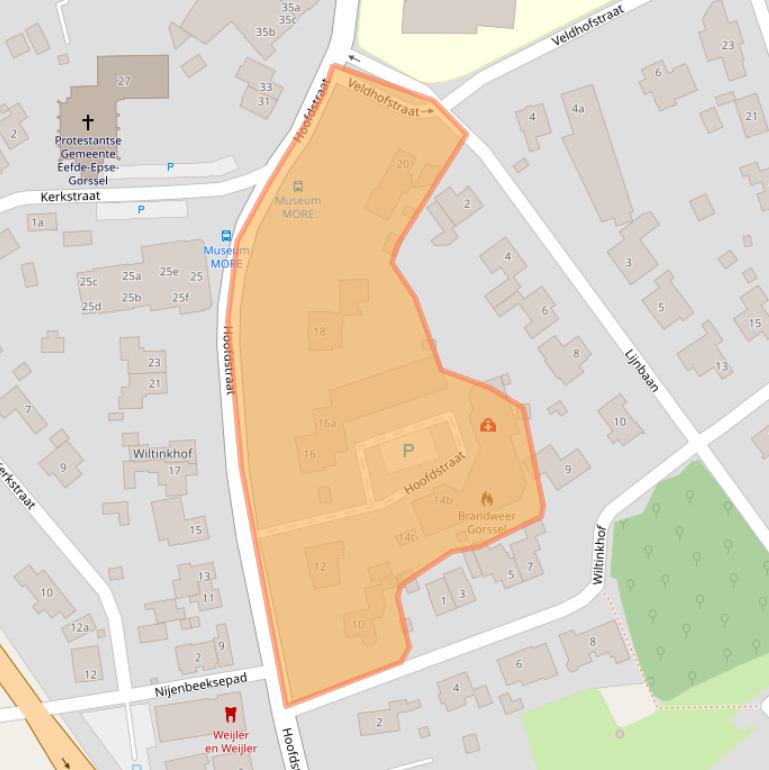 Kaart van postcodegebied 7213CV.