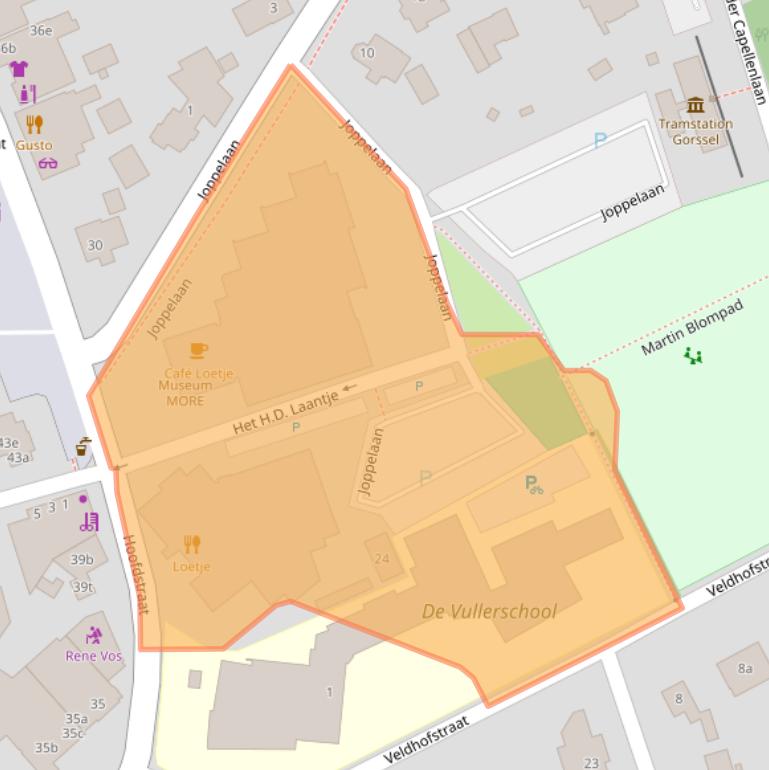 Kaart van postcodegebied 7213CW.