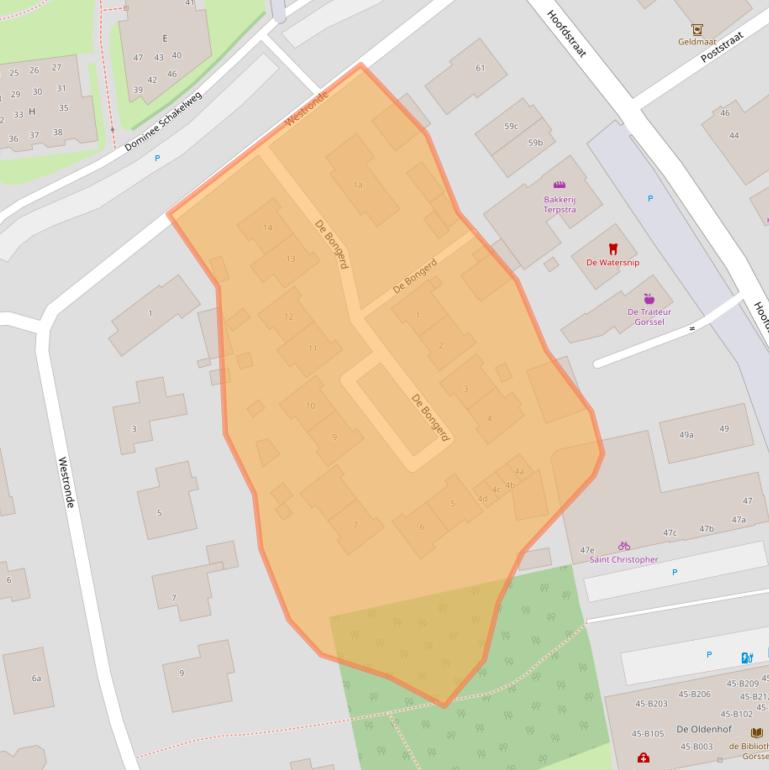 Kaart van postcodegebied 7213DL.