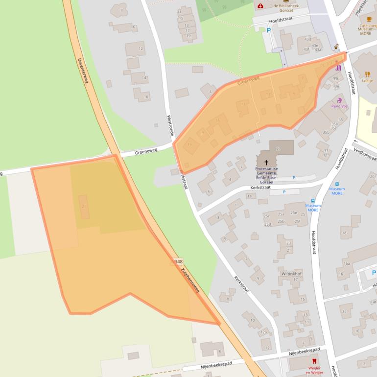 Kaart van postcodegebied 7213DM.