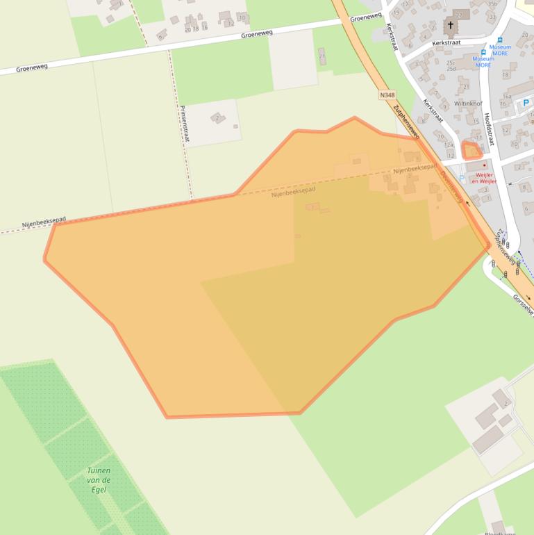 Kaart van postcodegebied 7213DS.