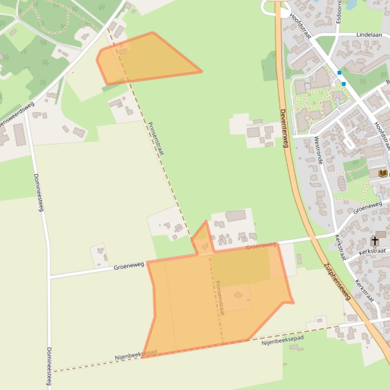 Kaart van postcodegebied 7213DV.