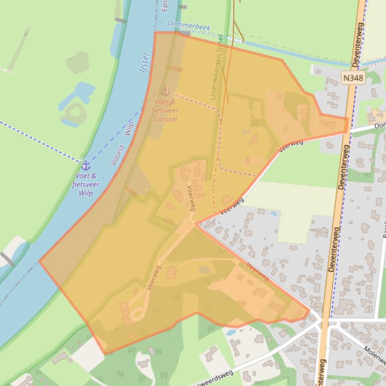 Kaart van postcodegebied 7213EA.