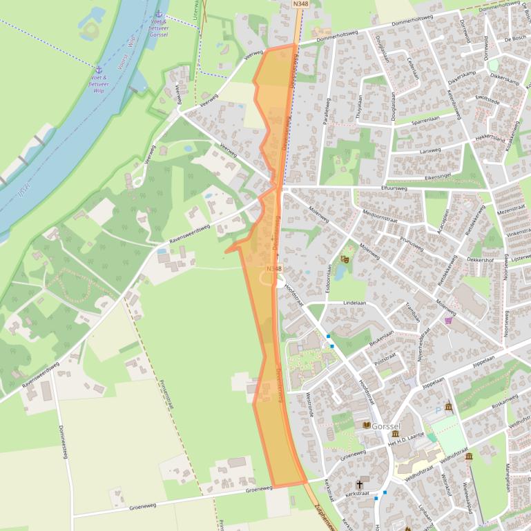 Kaart van postcodegebied 7213ED.