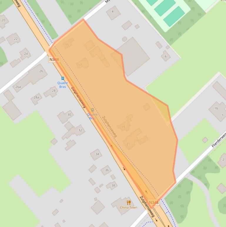 Kaart van postcodegebied 7213GE.