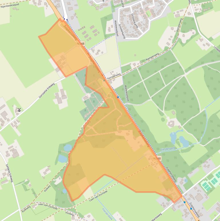 Kaart van postcodegebied 7213GG.