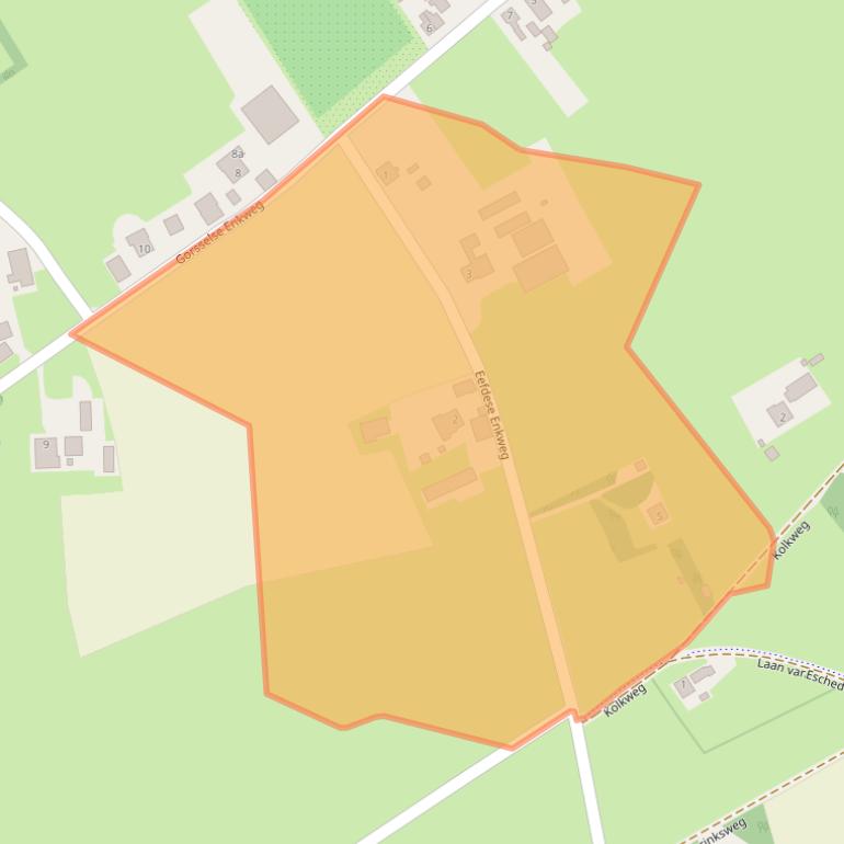 Kaart van postcodegebied 7213LB.