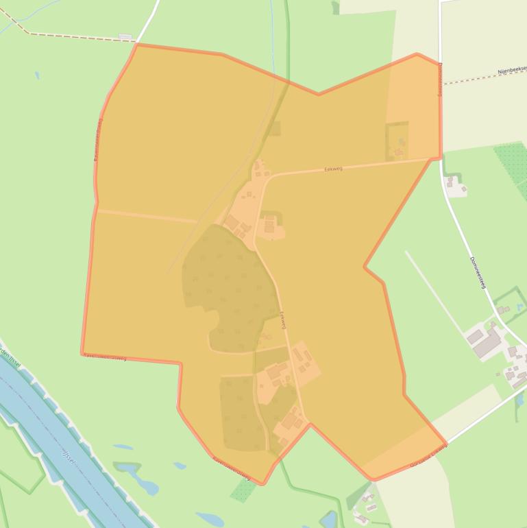 Kaart van postcodegebied 7213LR.