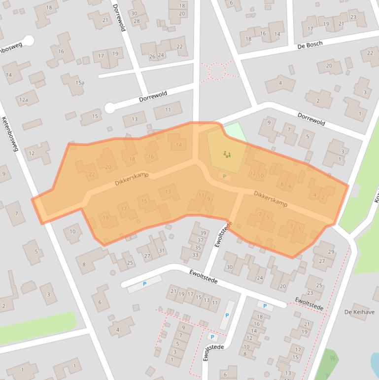 Kaart van postcodegebied 7213TE.