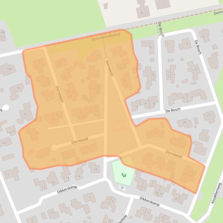 Kaart van postcodegebied 7213TG.