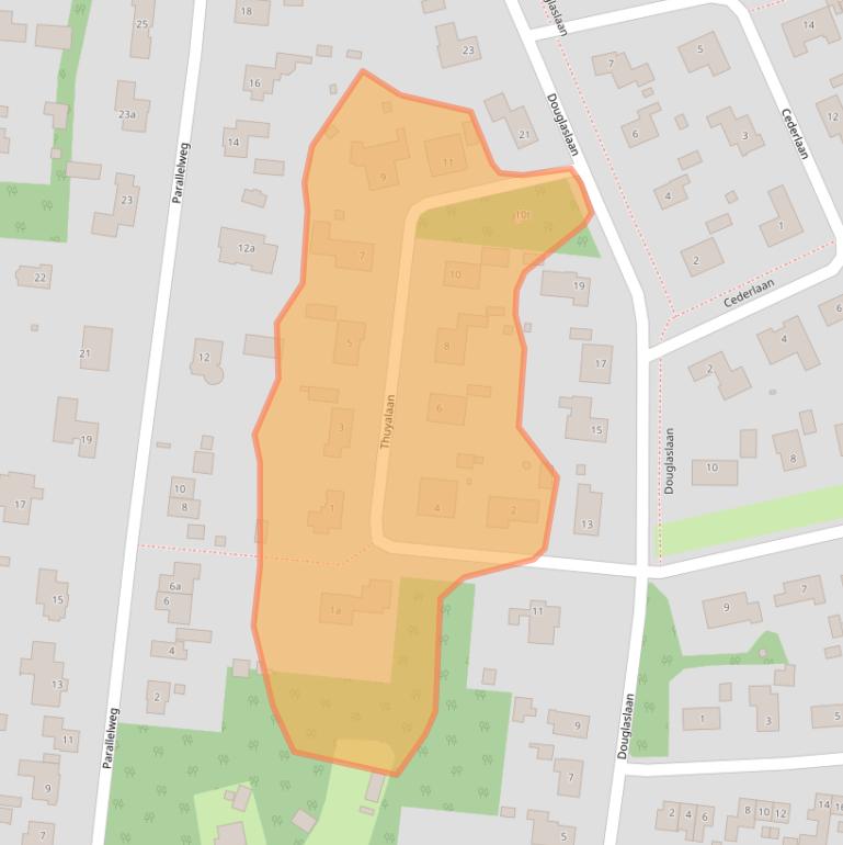 Kaart van postcodegebied 7213VW.