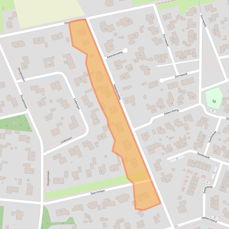 Kaart van postcodegebied 7213WB.