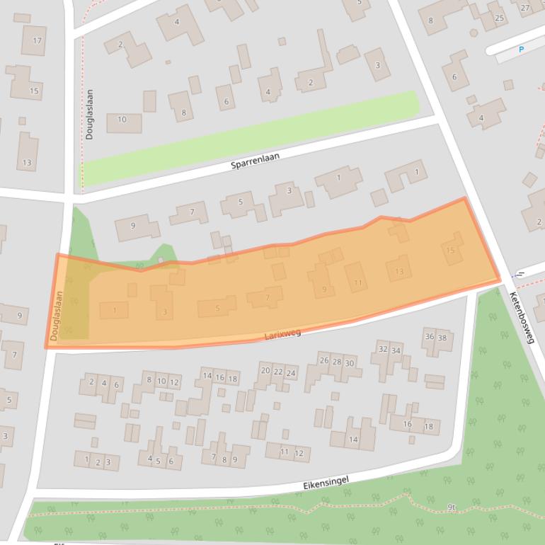 Kaart van postcodegebied 7213WG.