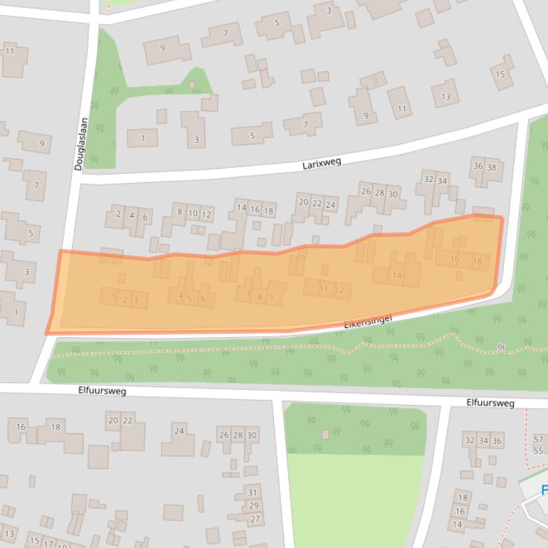 Kaart van postcodegebied 7213WJ.