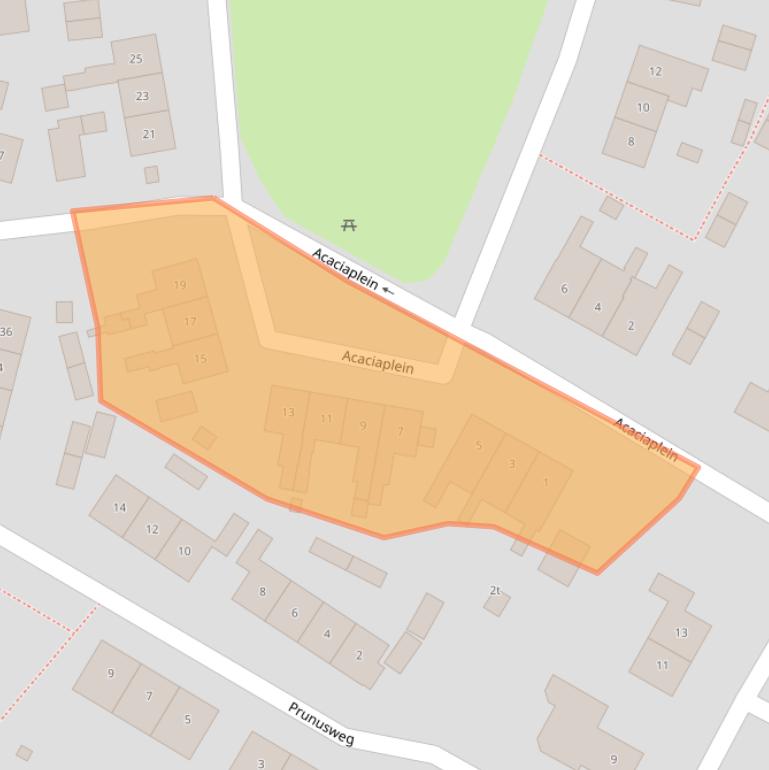 Kaart van postcodegebied 7213WK.