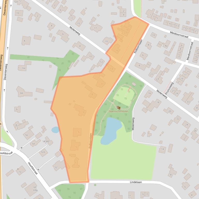 Kaart van postcodegebied 7213WT.